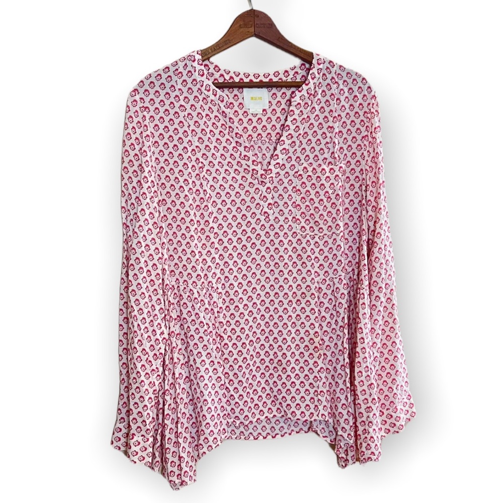 Maeve Flowey V Neck Top